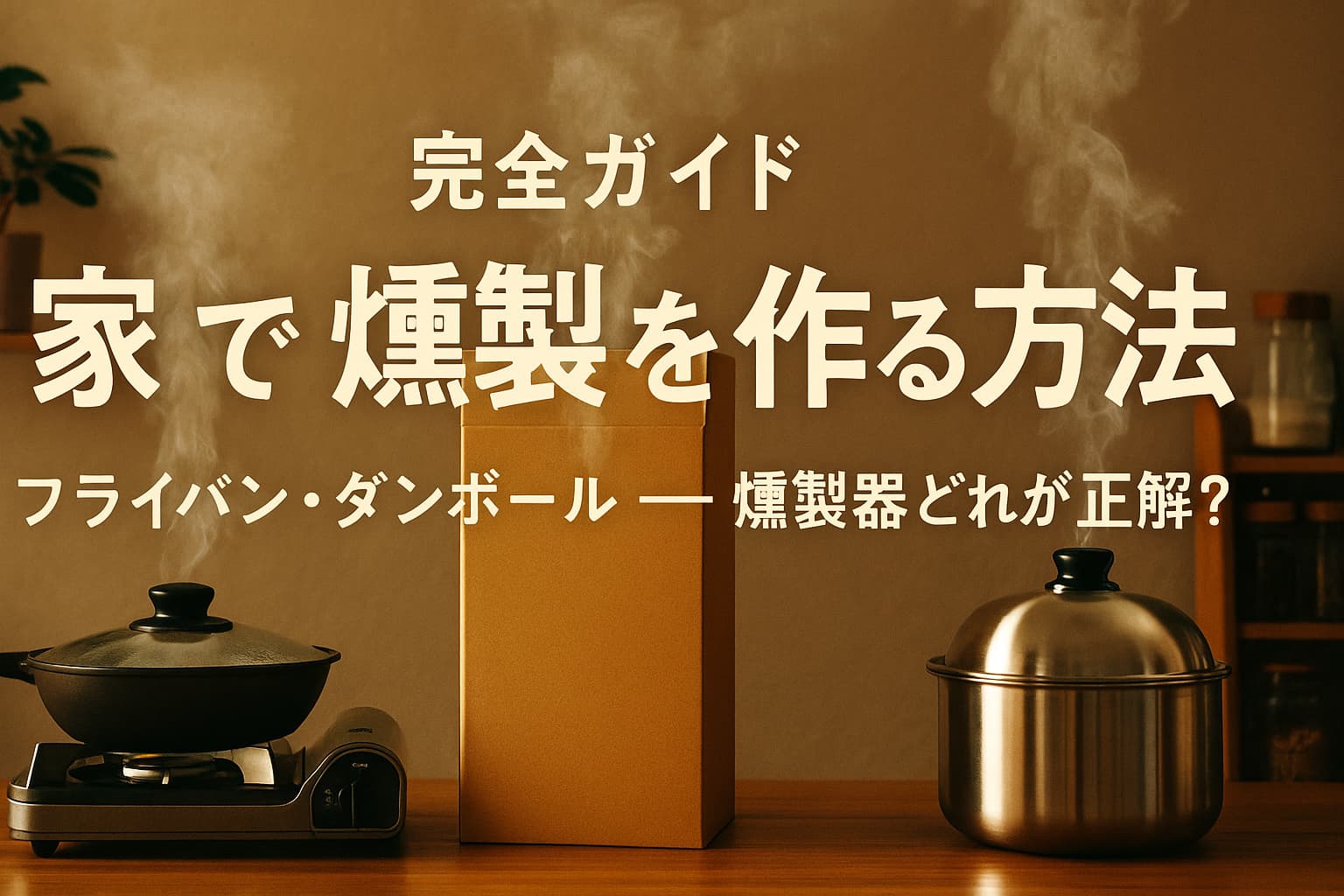 【完全ガイド】家で燻製を作る方法|フライパン・ダンボール・燻製器どれが正解? | 燻す日々