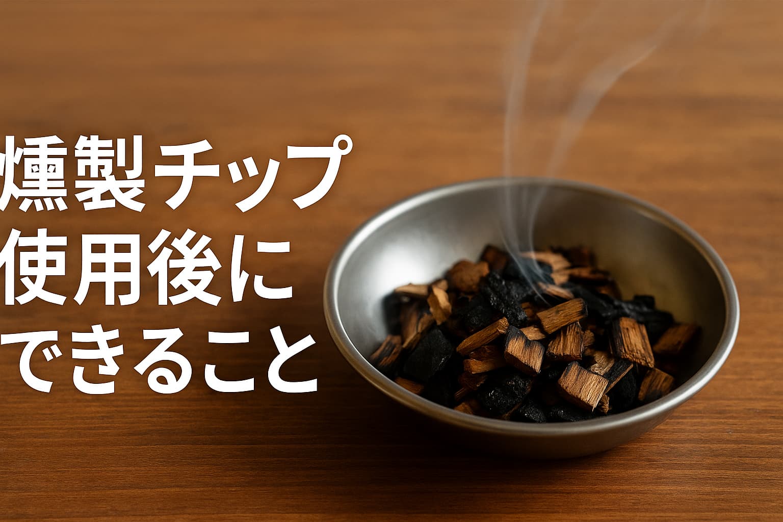 もう迷わない！燻製チップ使用後にできること｜再利用・処分・アレンジ 
