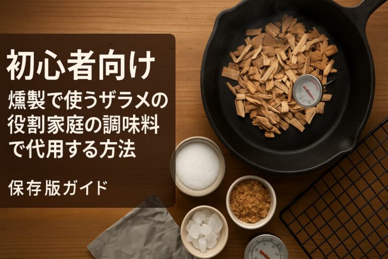 初心者向け|燻製で使うザラメの役割と、家庭の調味料で代用する方法 | 燻す日々