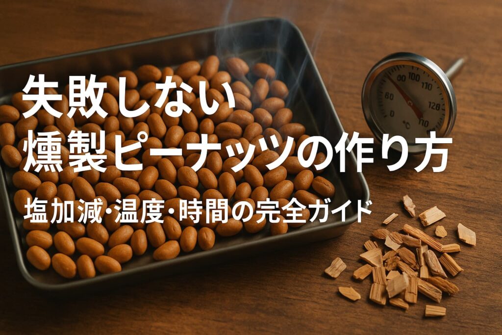 失敗しない燻製ピーナッツの作り方:塩加減・温度・時間の完全ガイド | 燻す日々