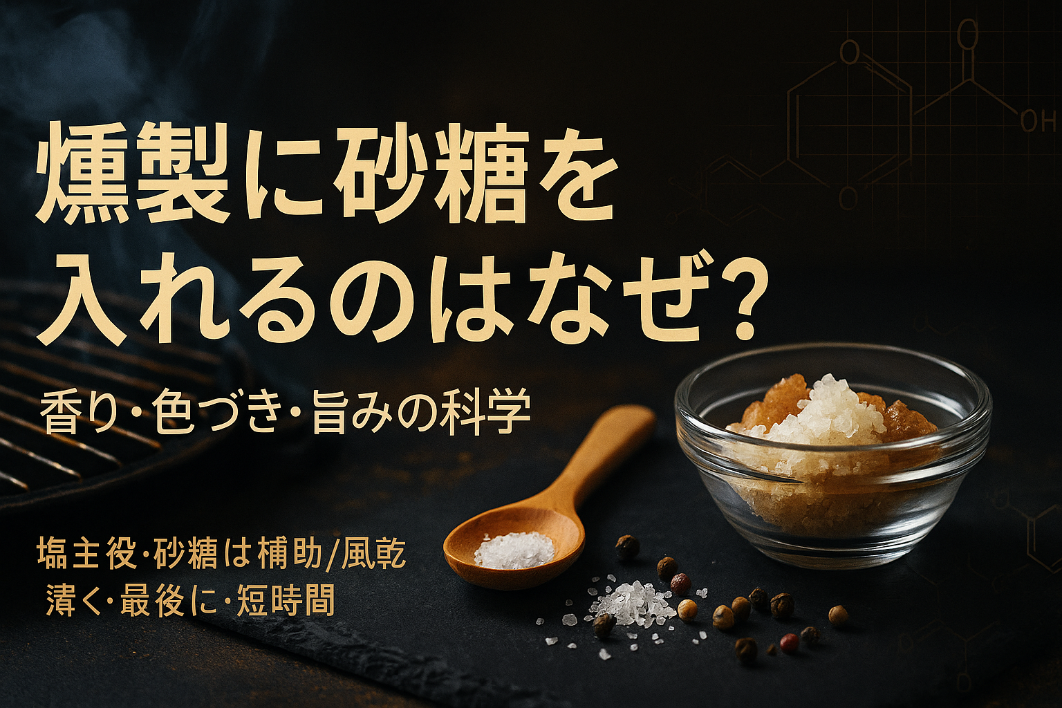 燻製に砂糖を入れるのはなぜ?──香り・色づき・旨みの“科学的理由” | 燻す日々