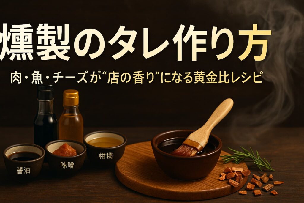 【永久保存版】燻製のタレ作り方:肉・魚・チーズが“店の香り”になる黄金比レシピ | 燻す日々