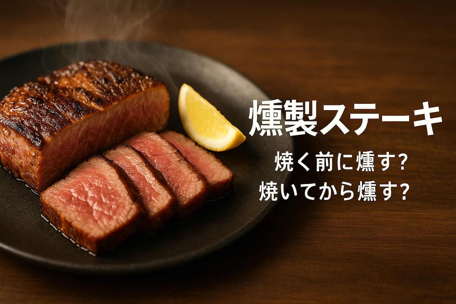 焼く前に燻す?焼いてから燻す?「燻製ステーキ」とローストビーフの究極レシピ | 燻す日々