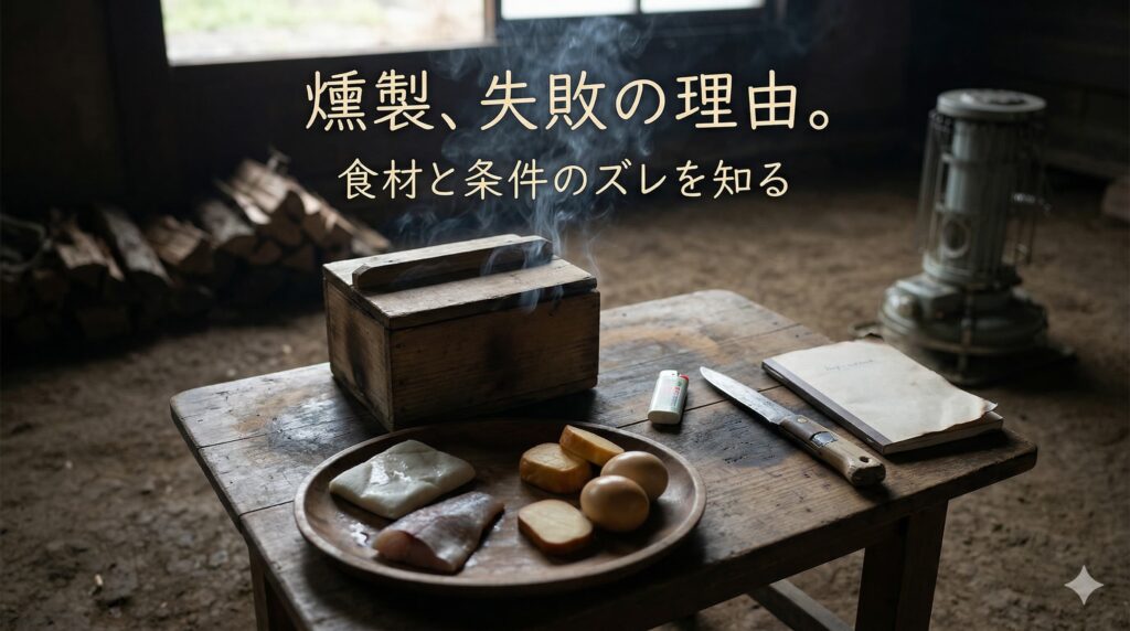 燻製にするとまずい食材は?失敗しやすい食材と、おいしくならない理由をやさしく解説 | 燻す日々